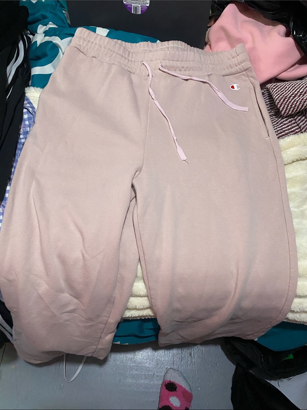 Champion Girls Light Pink Drawstring Joggers